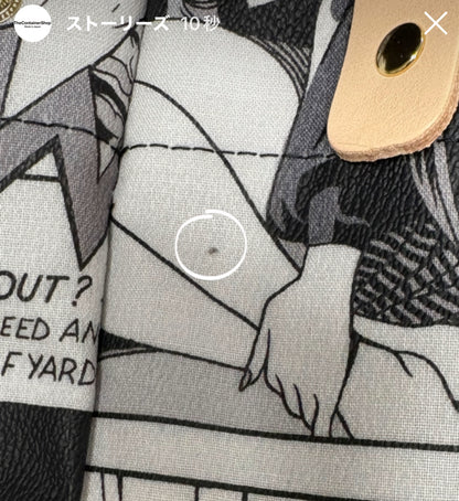 完売)「軽くて拭ける」Coated PVC（SQ）Sewing Woe