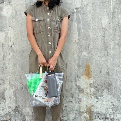 "Clear Bag" Industrial Materials(Tanned Leather)W