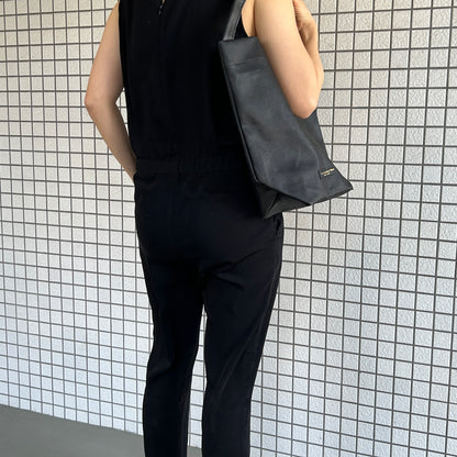  "Lightweight and wipeable" black camouflage PVC processed (one-shoulder) small)