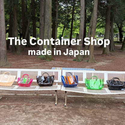 ＜限定カラー＞Colored PVC(ClearHandle)ToteL/Orange&Blue