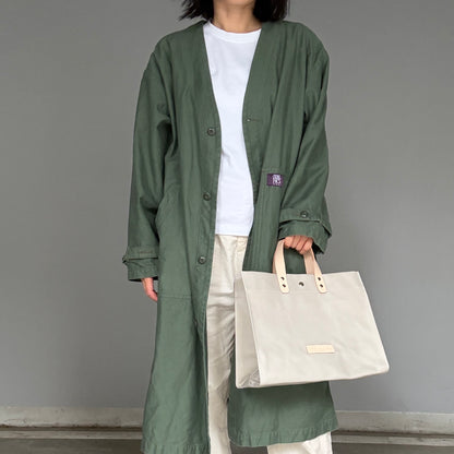 「軽くて拭ける」Coated PVC（レクタングル L）Silver Grey