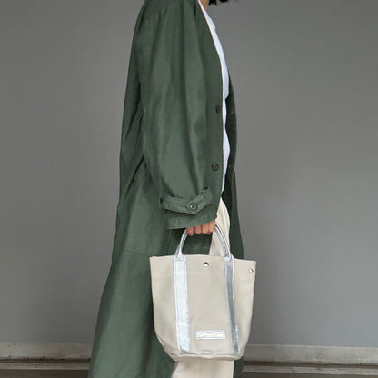「軽くて拭ける」Coated PVC（Round BottomA） Silver Grey