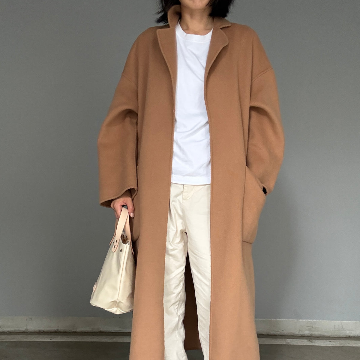 「軽くて拭ける拭ける」PVC加工（Round Bottom B）Ivory