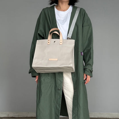 「軽くて拭ける」Coated PVC（レクタングル L）Silver Grey