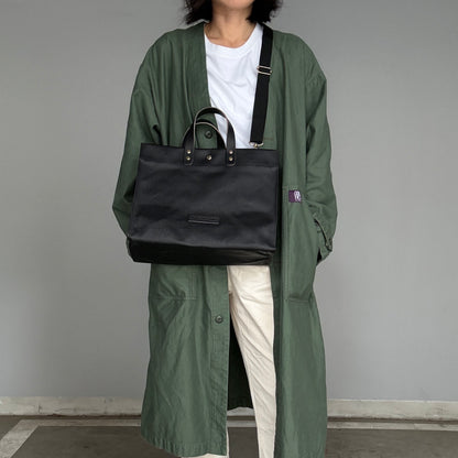 「軽くて拭ける」Coated PVC（レクタングル L）Black