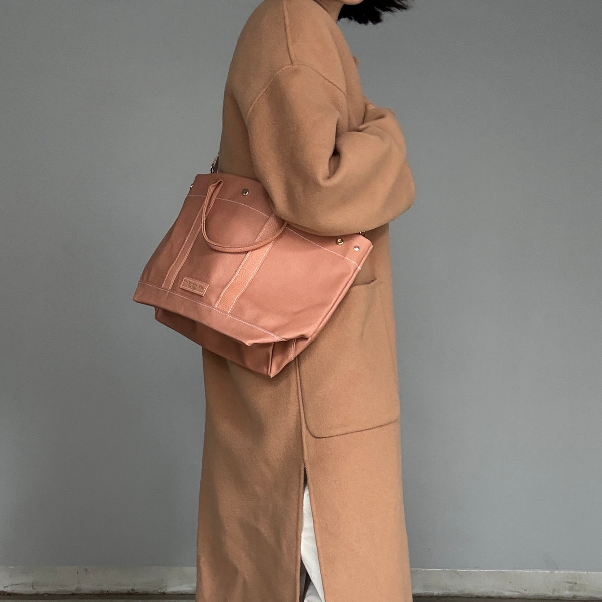 ＜数量限定＞「軽くて拭ける」Coated PVC（TOTE M) Flamingo Pink🦩