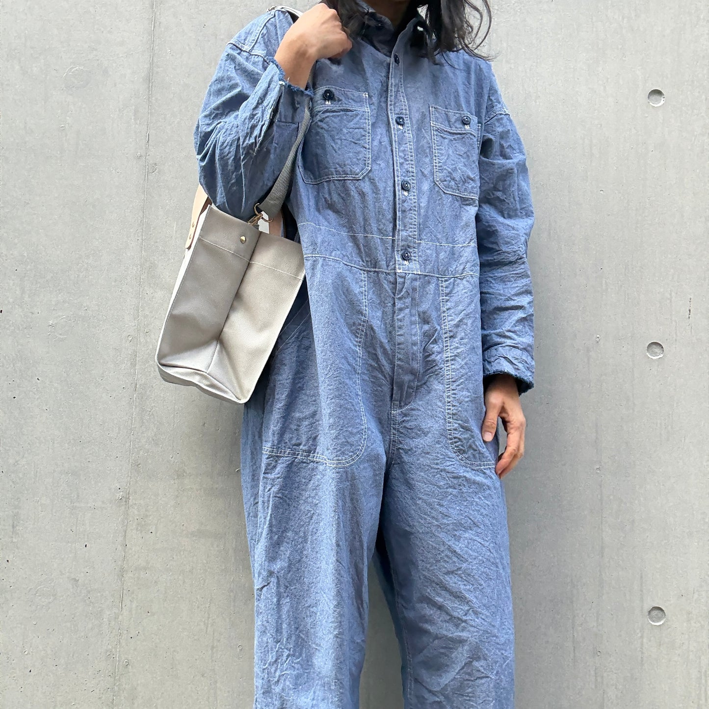 「軽くて拭ける」Coated PVC（レクタングルM） SILVER GREY