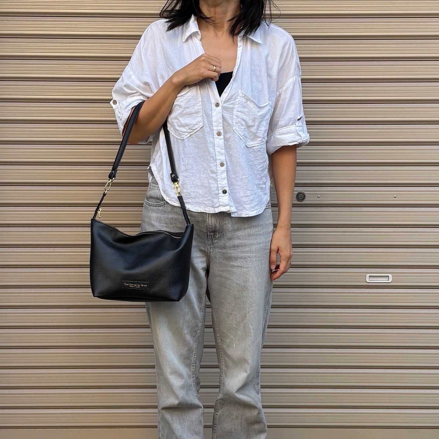 Cow Leather 3ways (Sholder Bag M) Black