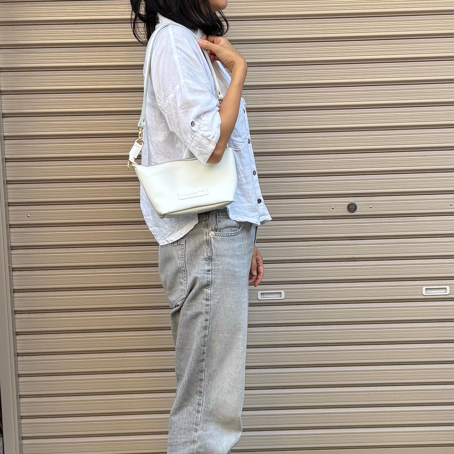 Cow Leather　3ways（Sholder Bag S) Bianco Candido