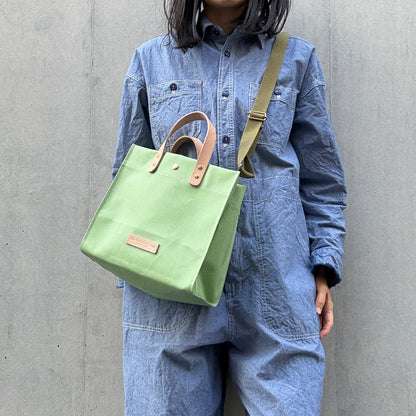 「軽くて拭ける」Coated PVC（レクタングルM） PEAGREEN