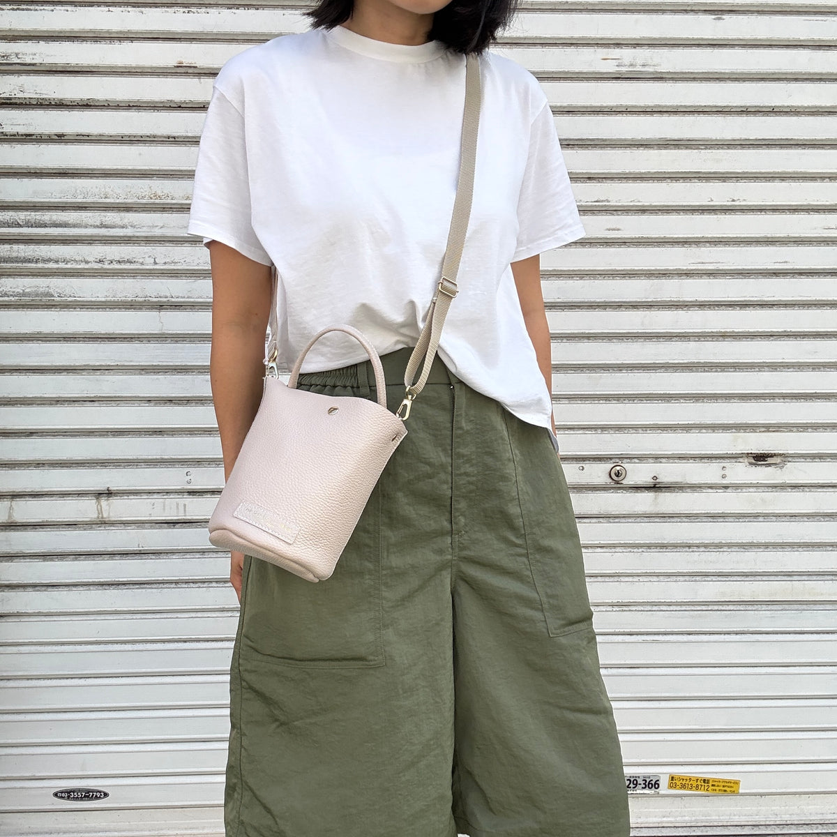 10月中旬発送🚚＜受注販売スタート＞Cow Leather（肩がけできるワンショルダー）DRIFT WOOD