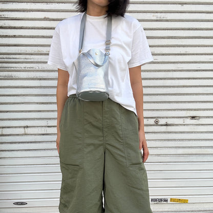 10月中旬発送🚚＜受注販売スタート＞Cow Leather（肩がけできるワンショルダー）METHERIC ARGENTO
