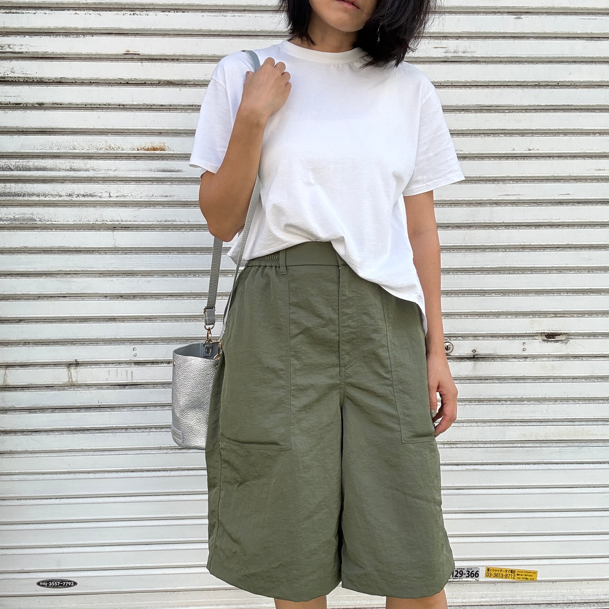 10月中旬発送🚚＜受注販売スタート＞Cow Leather（肩がけできるワンショルダー）METHERIC ARGENTO