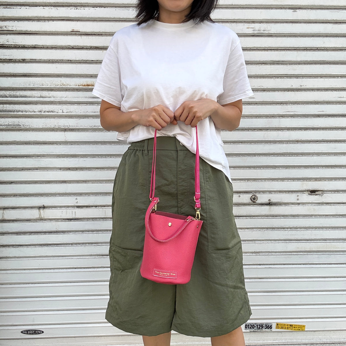 10月中旬発送🚚＜受注販売スタート＞Cow Leather（肩がけできるワンショルダー）ROSE