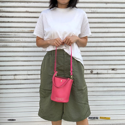 10月中旬発送🚚＜受注販売スタート＞Cow Leather（肩がけできるワンショルダー）ROSE