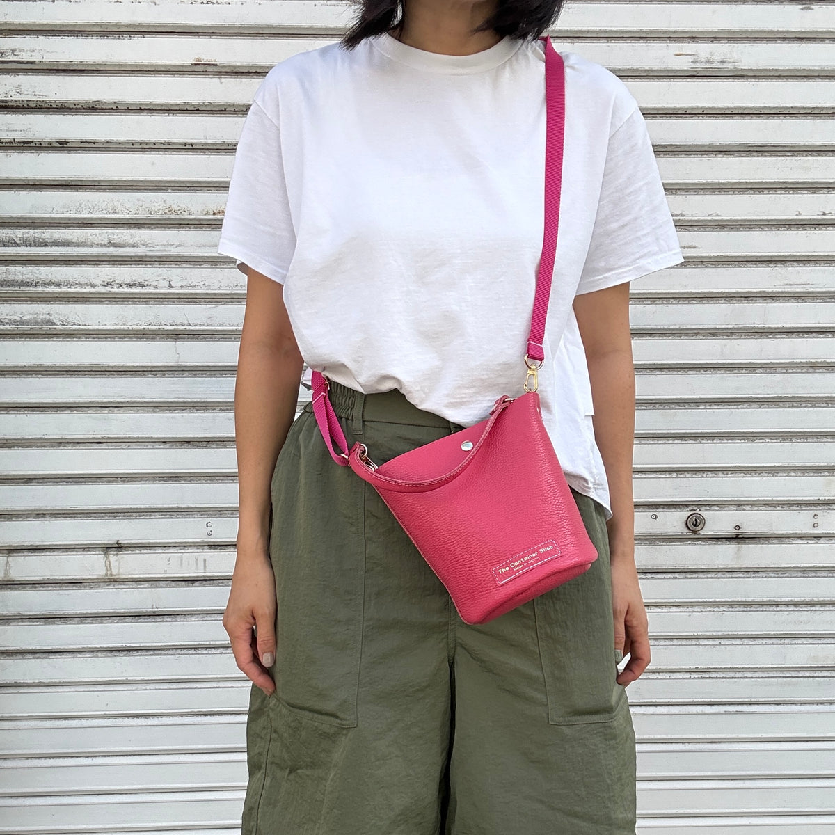 10月中旬発送🚚＜受注販売スタート＞Cow Leather（肩がけできるワンショルダー）ROSE