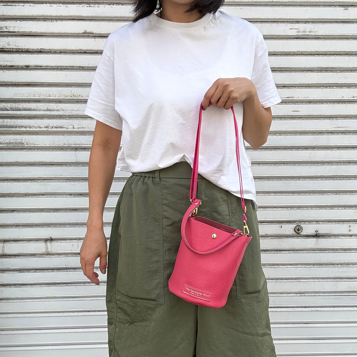 10月中旬発送🚚＜受注販売スタート＞Cow Leather（肩がけできるワンショルダー）ROSE