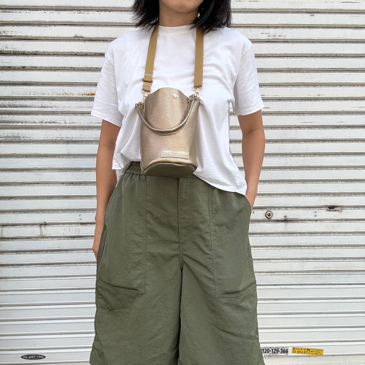 10月中旬発送🚚＜受注販売スタート＞Cow Leather（肩がけできるワンショルダー）METHERIC ORO