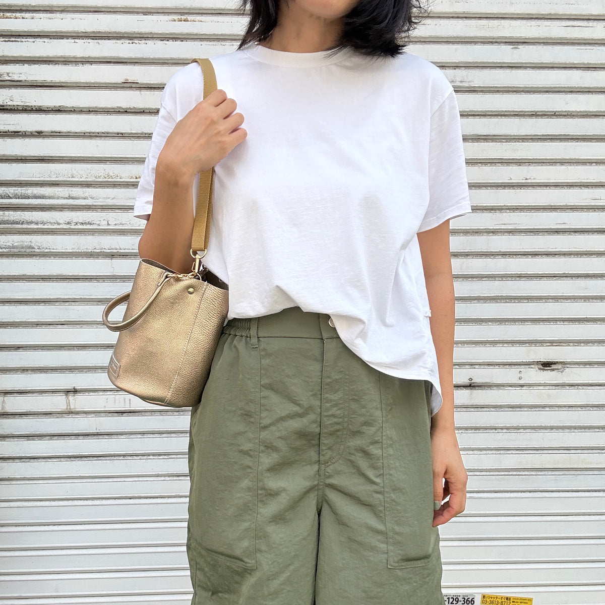 10月中旬発送🚚＜受注販売スタート＞Cow Leather（肩がけできるワンショルダー）METHERIC ORO