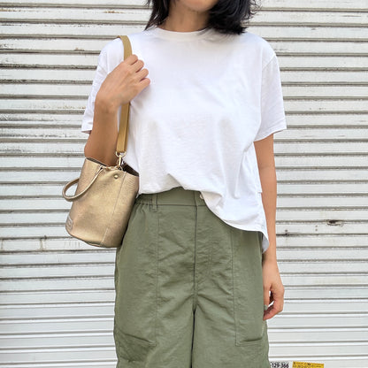 10月中旬発送🚚＜受注販売スタート＞Cow Leather（肩がけできるワンショルダー）METHERIC ORO