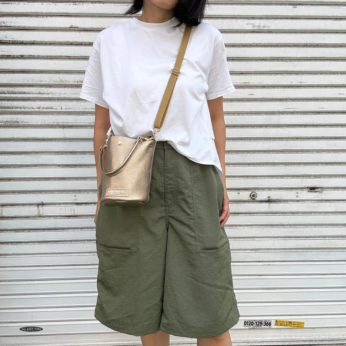 10月中旬発送🚚＜受注販売スタート＞Cow Leather（肩がけできるワンショルダー）METHERIC ORO