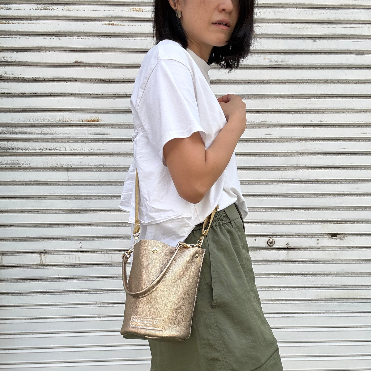 10月中旬発送🚚＜受注販売スタート＞Cow Leather（肩がけできるワンショルダー）METHERIC ORO