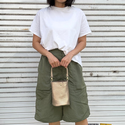10月中旬発送🚚＜受注販売スタート＞Cow Leather（肩がけできるワンショルダー）METHERIC ORO