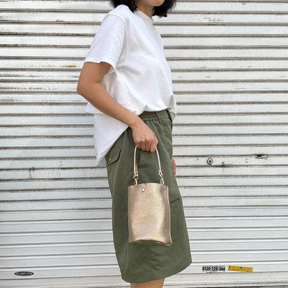 10月中旬発送🚚＜受注販売スタート＞Cow Leather（肩がけできるワンショルダー）METHERIC ORO