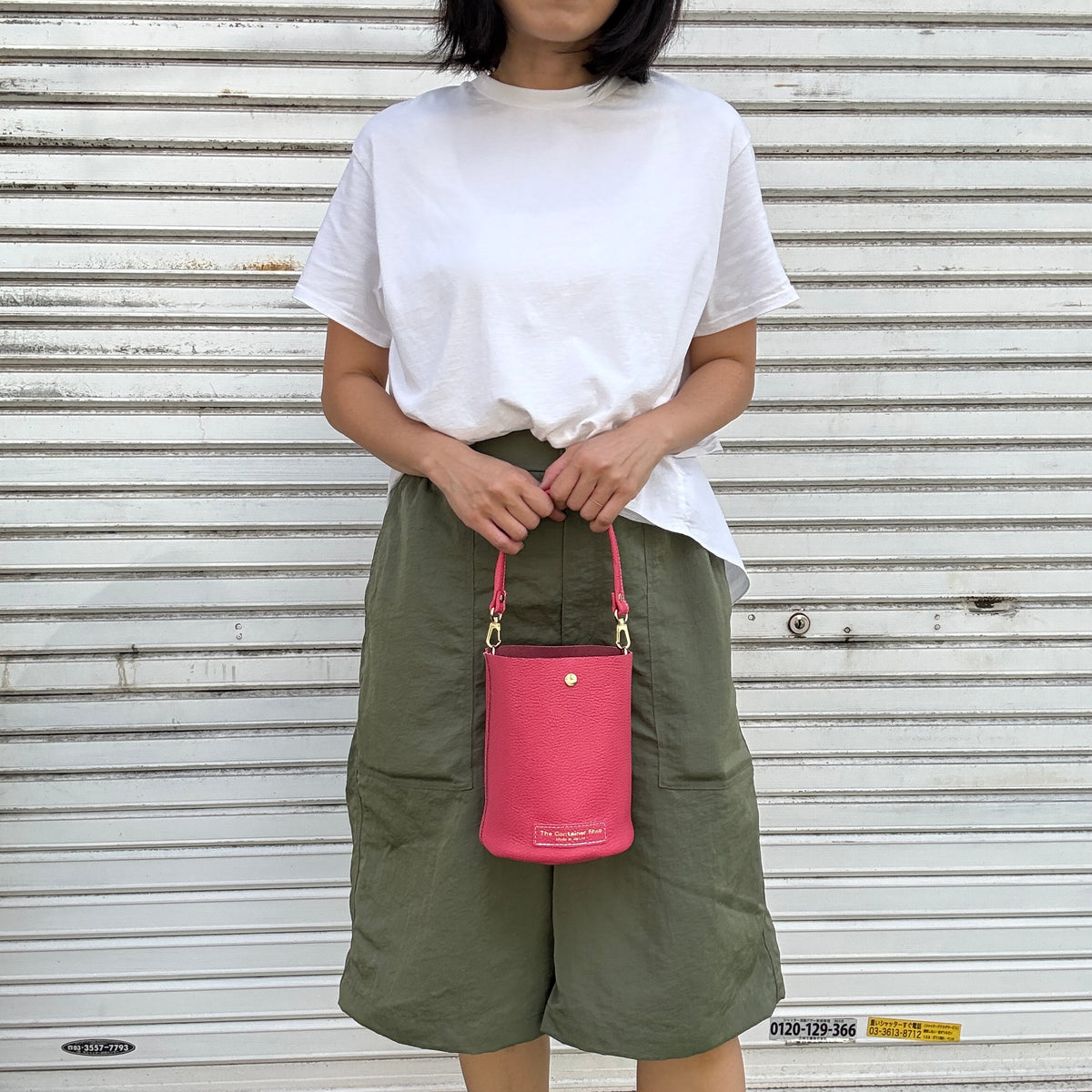10月中旬発送🚚＜受注販売スタート＞Cow Leather（肩がけできるワンショルダー）ROSE
