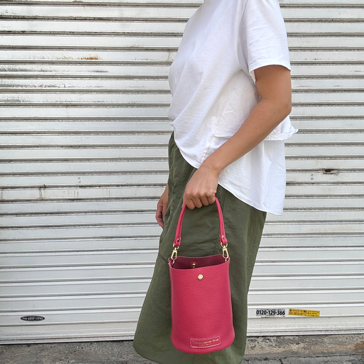 10月中旬発送🚚＜受注販売スタート＞Cow Leather（肩がけできるワンショルダー）ROSE