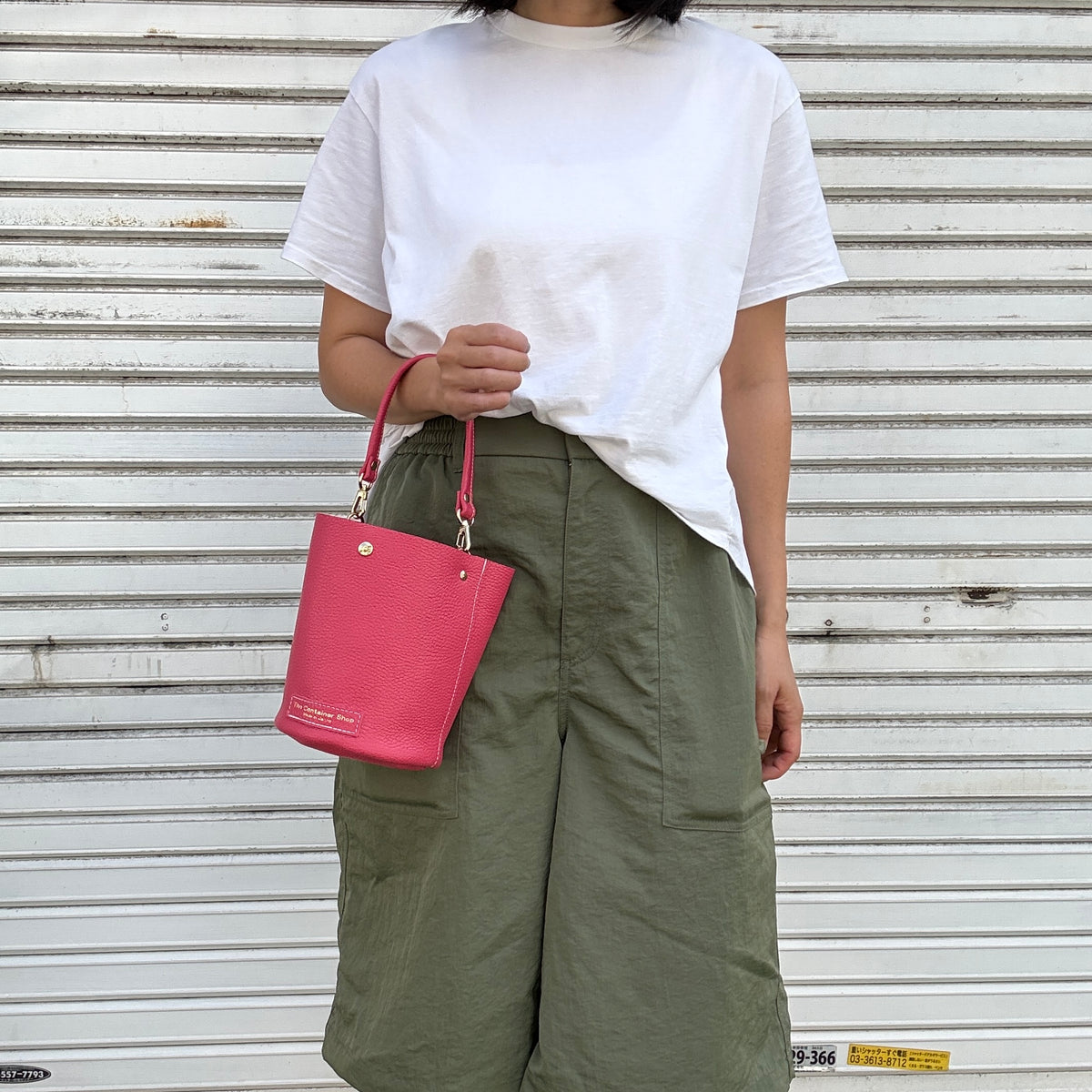 10月中旬発送🚚＜受注販売スタート＞Cow Leather（肩がけできるワンショルダー）ROSE