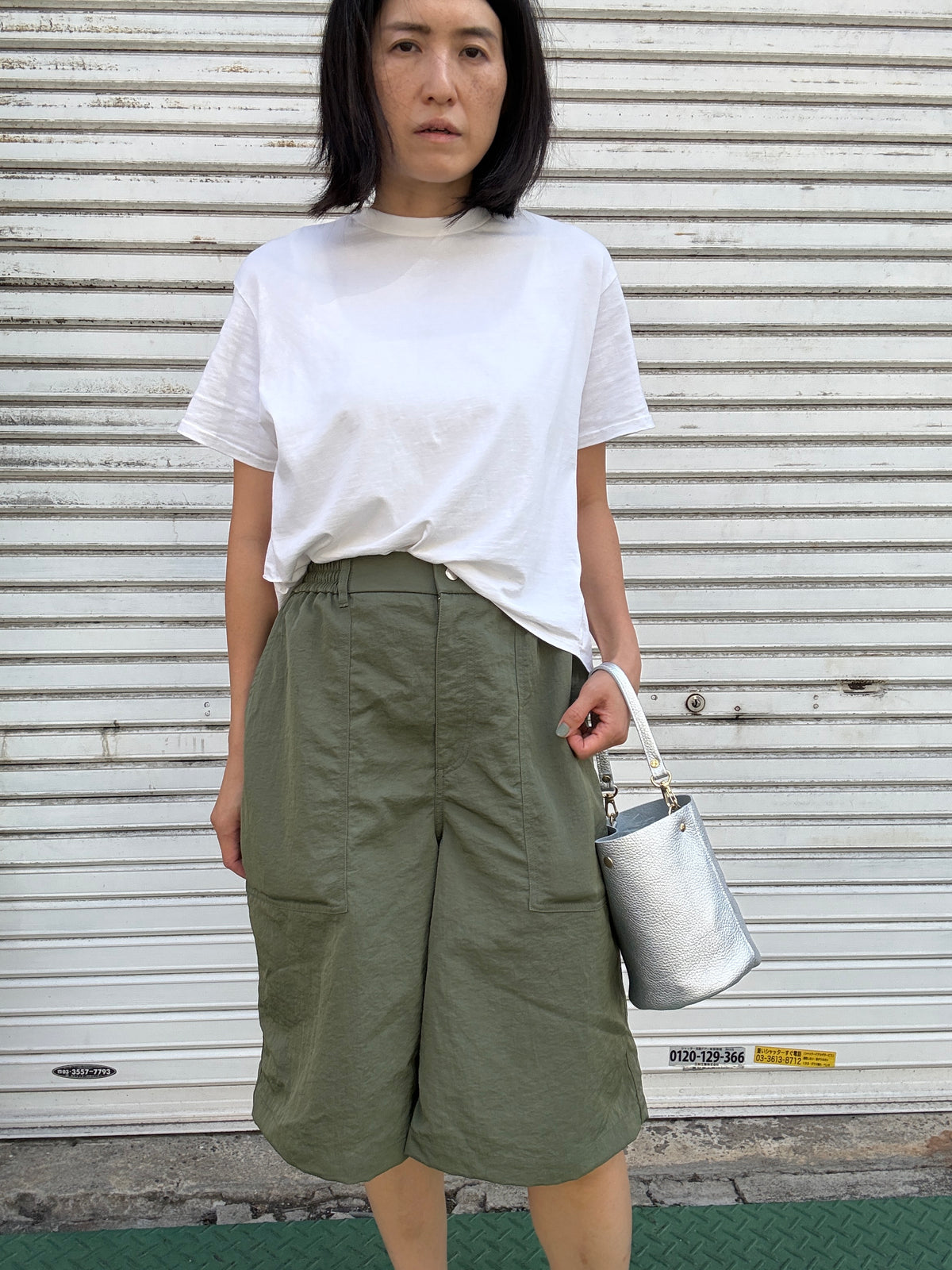 10月中旬発送🚚＜受注販売スタート＞Cow Leather（肩がけできるワンショルダー）METHERIC ARGENTO