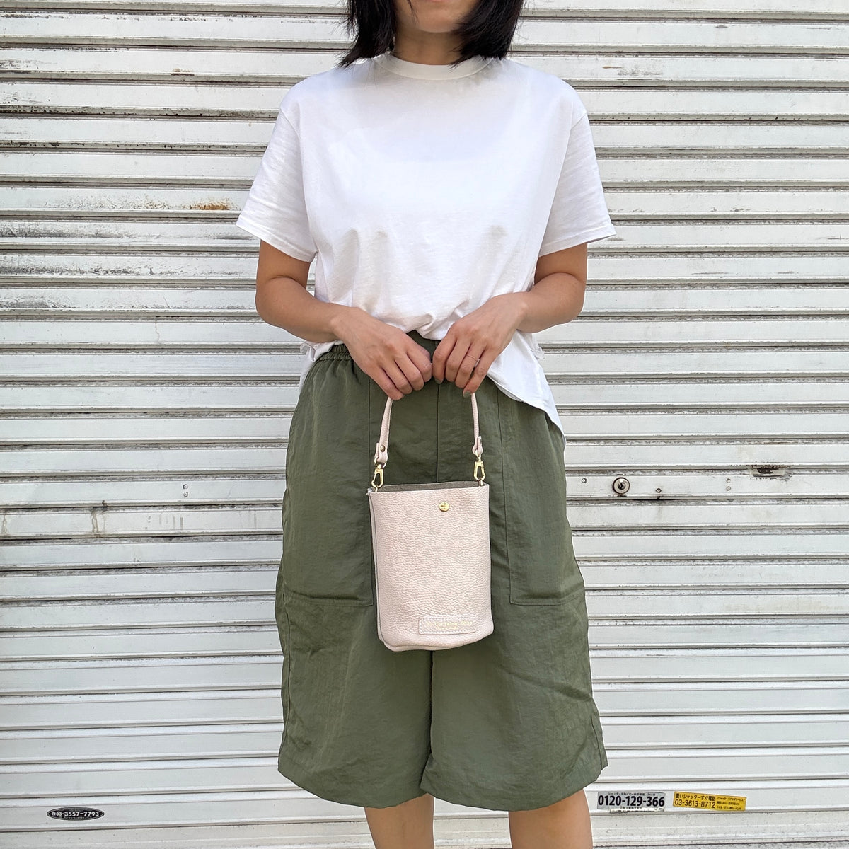 10月中旬発送🚚＜受注販売スタート＞Cow Leather（肩がけできるワンショルダー）DRIFT WOOD