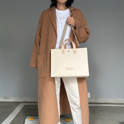 「軽くて拭ける」Coated PVC（レクタングル L）IVORY