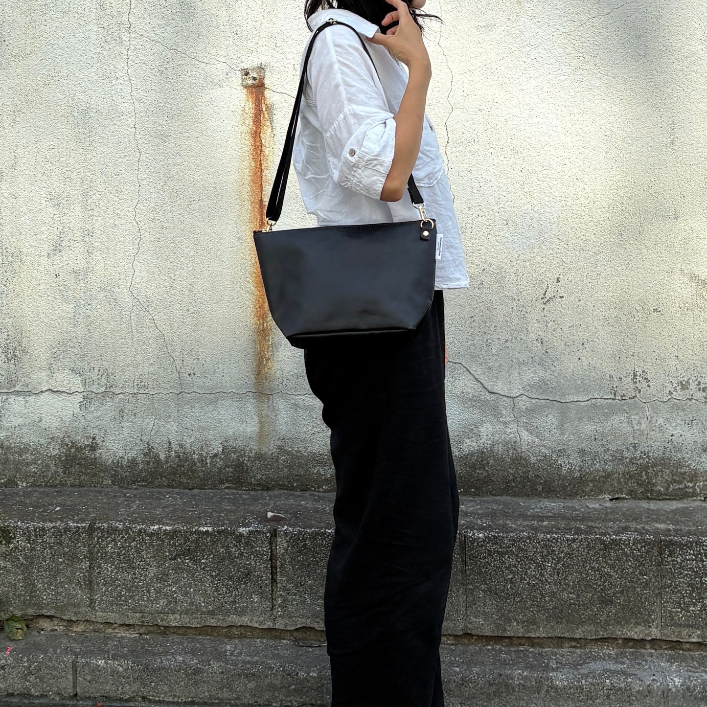 「軽くて拭ける」Coated PVC（POCHETTE M) Camouflage