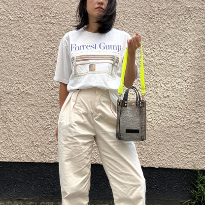 Early July <Pre-order> Colored PVC (Leather Handle) Pochette / 🐊Crocodile Clear Grey