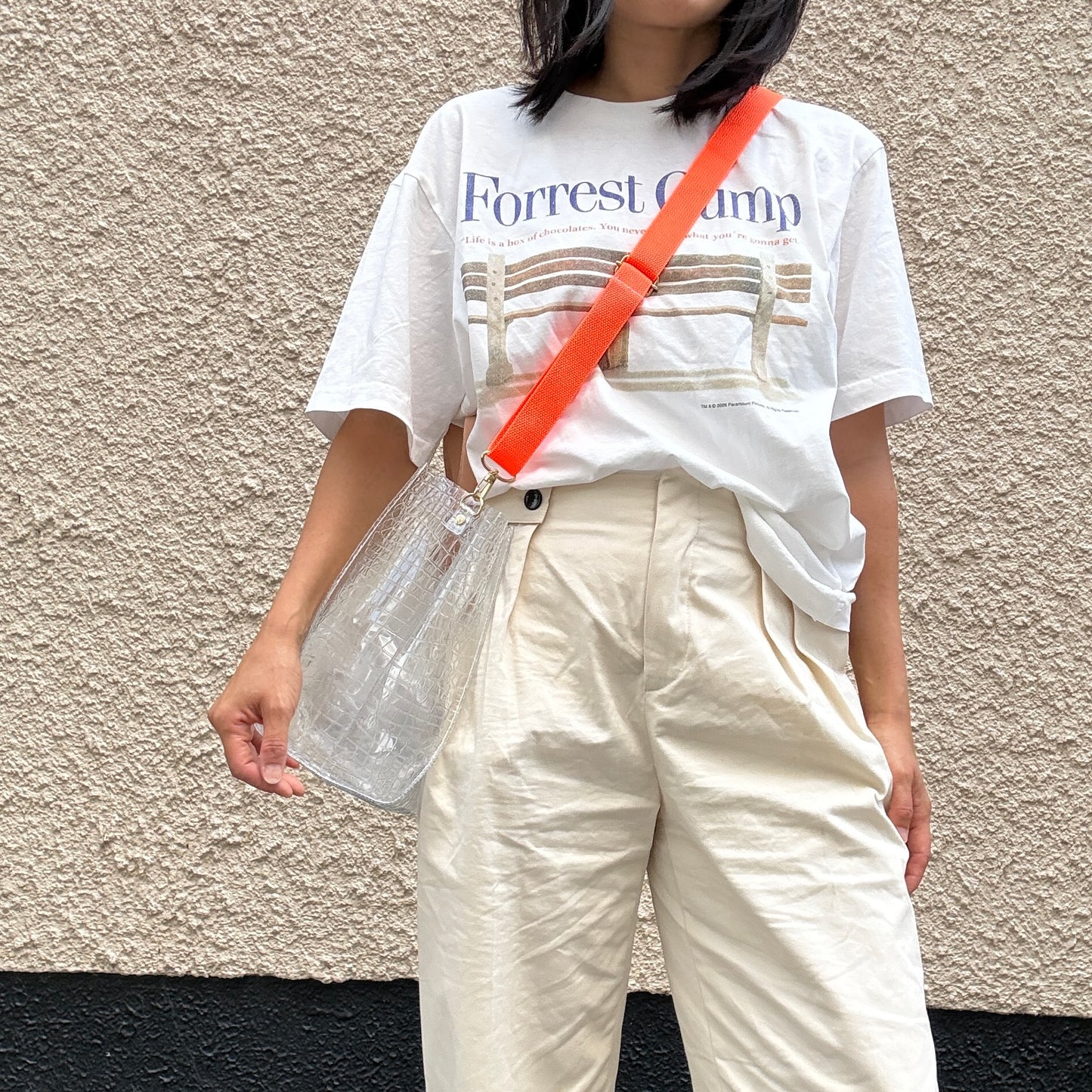 残りわずか）＜新色＞Colored PVC(LeatherHandle)Tote L/ 🐊Crocodile TOMEI