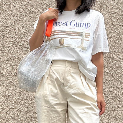 残りわずか）＜新色＞Colored PVC(LeatherHandle)Tote L/ 🐊Crocodile TOMEI