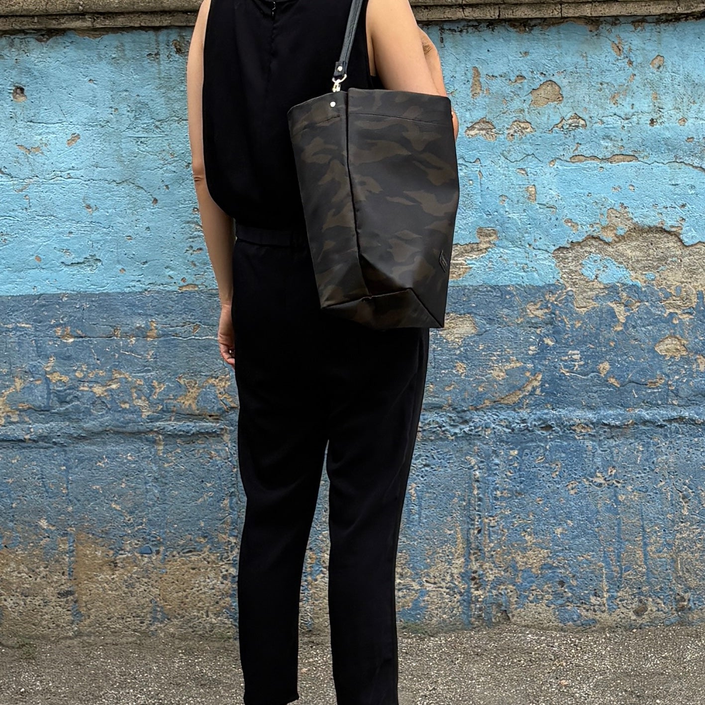 「軽くて拭ける」Coated PVC Camouflage（Shoulder BAG)