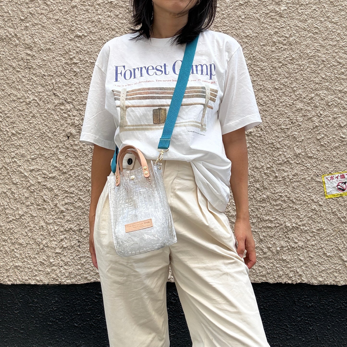 残りわずか）＜新色＞Colored PVC(LeatherHandle)Pochette/🐊Crocodile TOMEI
