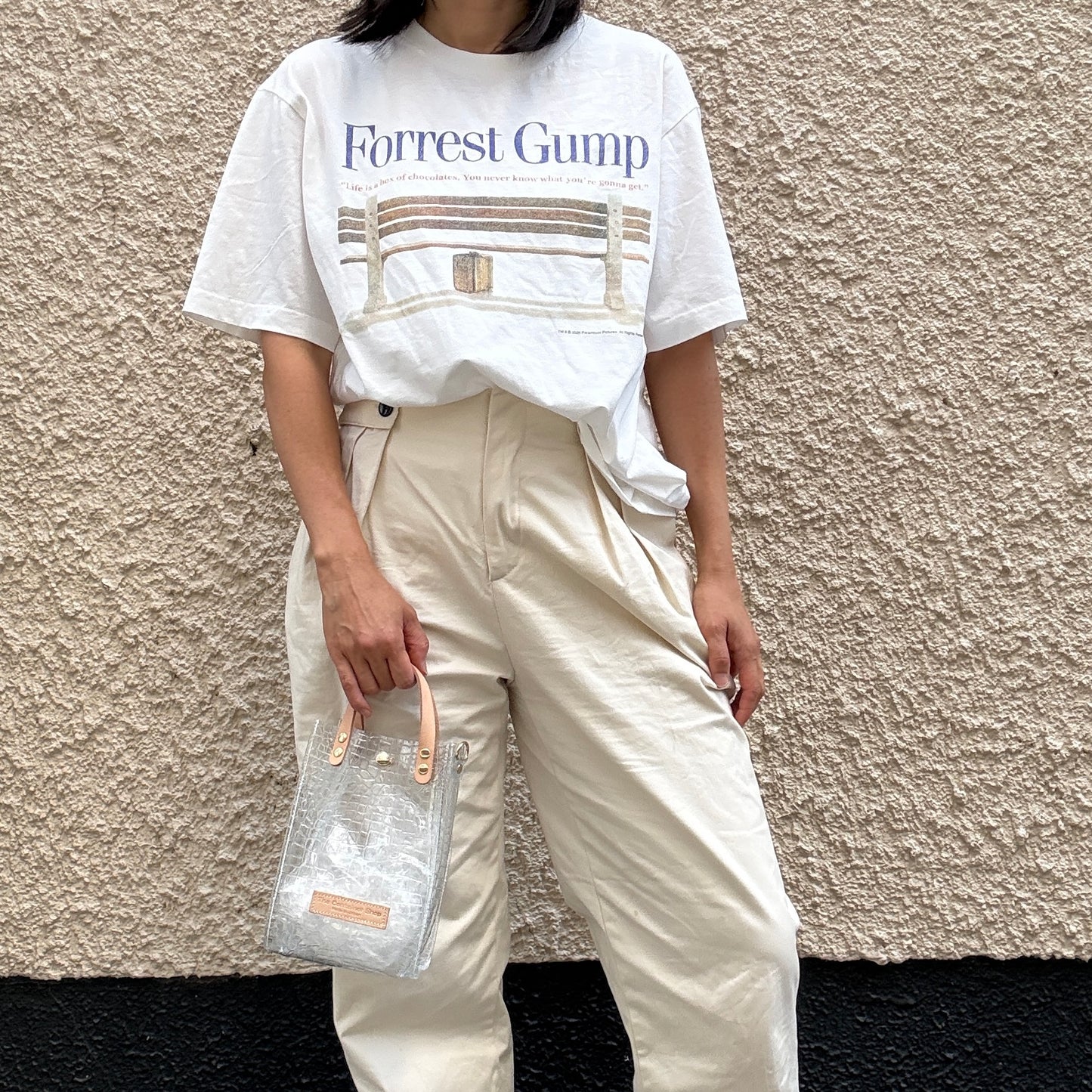 残りわずか）＜新色＞Colored PVC(LeatherHandle)Pochette/🐊Crocodile TOMEI
