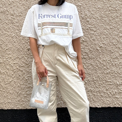 残りわずか）＜新色＞Colored PVC(LeatherHandle)Pochette/🐊Crocodile TOMEI