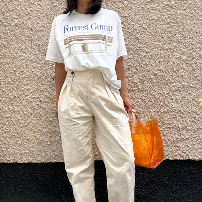 ＜予約＞Colored PVC(LeatherHandle)Tote L/🐊 Crocodile Orange