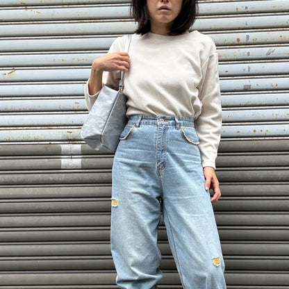 「耐久性に優れたスーパーファブリック」Tarpaulin（丸底ワンショルダーバッグ)カモフラージュ