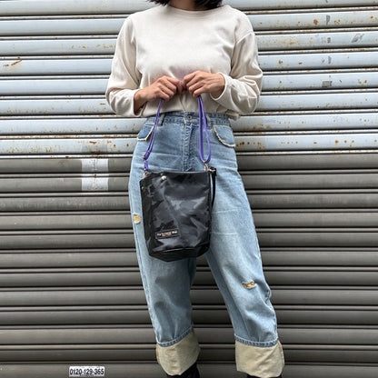 「耐久性に優れたスーパーファブリック」Tarpaulin（丸底ワンショルダーバッグ)カモフラージュ