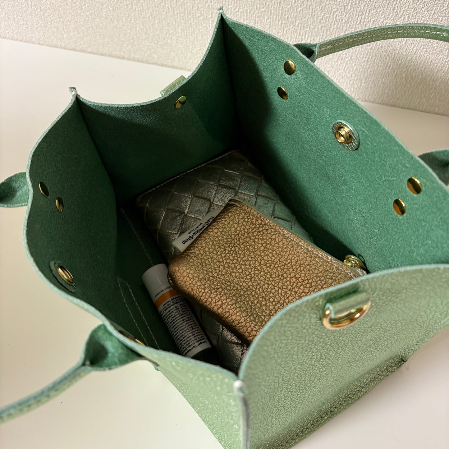 カラーが選べる「レザーボックス」（バッグ2点）コインケースおまけ付き