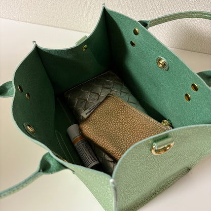 カラーが選べる「レザーボックス」（バッグ2点）コインケースおまけ付き