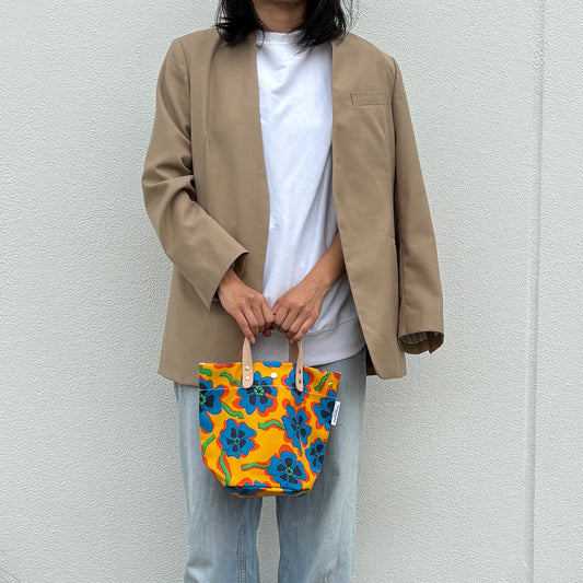 「軽くて拭ける」Coated PVC（丸底バッグ）Pansy