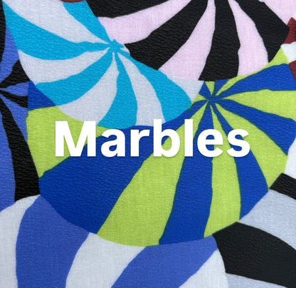 「軽くて拭ける」Coated PVC（WM) Marbles