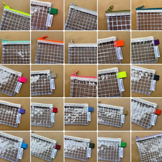 ＜Time Sale＞Clear Industrial Material Colorful Zipper Pouch (S)